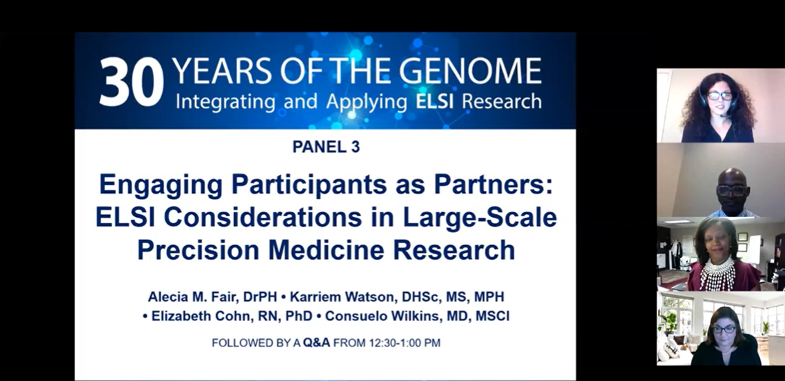 mvalliance's tweet photo. .@AllofUsResearch Engagement Core accomplishments spotlighted in @ELSI_con
https://t.co/3gElTvOhz1
@MeharryMedical
@VUMChealth
@DrCHWilkins
@Elizabethcohn
@drstrings13
@Ksadot
#ELSIvirtual #joinallofus #healthequityleaders https://t.co/gnF3fuPQ8v