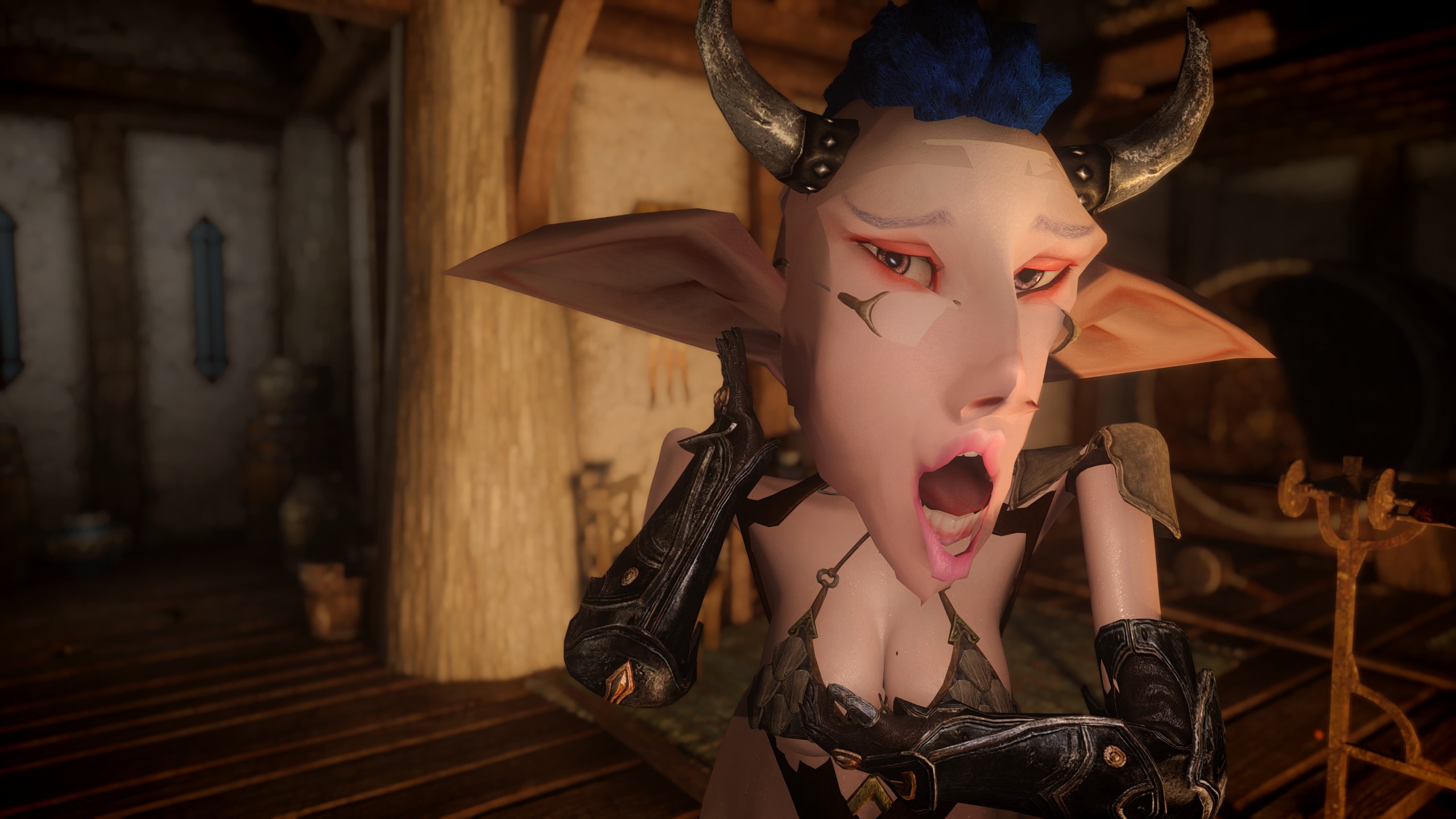 まつ吉 実況 塗装屋モデラー ゲーム垢 Skyrim スカイリム スカイリムse この辺でスカイリムのキャラメイクの幅の広さを再認識してみよう こんな化け物からこんな女の子まで自由自裁 キャラメイクmodは計り知れないのだ T Co Mn6fpihgof