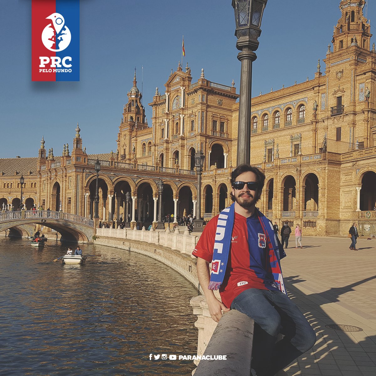 ParanaClube's tweet photo. O #PRCpeloMundo de hoje é com o Gabriel, na Plaza de España, em Sevilha. O local foi construído em 1928. ❤💙
Obrigado por ter rePResentado com nosso manto. 👊🏼
#TricolorDaVila #AvanteMeuTricolor https://t.co/l3QtKGPOoh