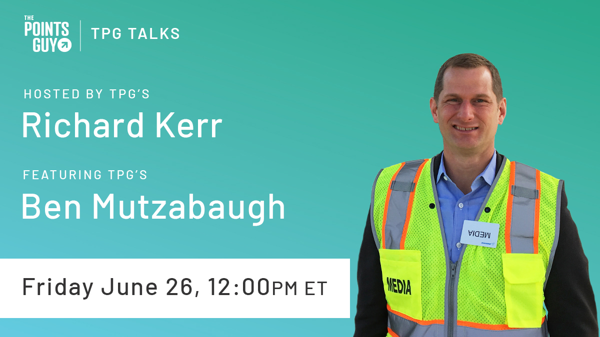 thepointsguy's tweet photo. ICYMI: On this week’s #TPGTalks, join TPG’s Senior Aviation Editor
@benmutzabaugh as we discuss how the aviation industry has had to reinvent itself in just two months and what airlines will need to do to regain passenger trust and increase demand. https://t.co/f60fEhFjyn https://t.co/A92f35Bz8Z