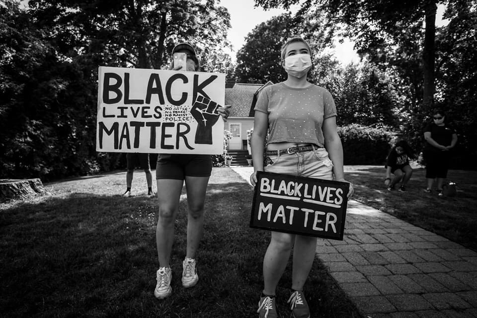 Scenes from Saturday’s #BlackLivesMatter demonstration in #milfordPa. Pretty good turn out for a small town. #BLM #BLMprotest #America