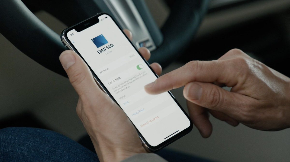 verge's tweet image. Apple announces CarKey for wirelessly unlocking your car with an iPhone theverge.com/2020/6/22/2129…