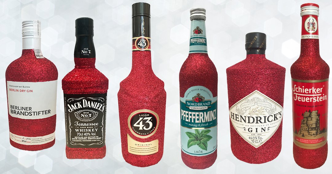 Unser Beitrag zu "Night of Light". Red over Red 🔴

#event #night #nightoflight2020 #roterglitzer #glitzer #gin #champagner #geschenk #pink #gold #sekt #glitzerflaschen #bling #geschenkidee #glitzerglitzer #überraschung #vodka #whisky #glitzerflasche #Likör #Shot  #glitzerparty