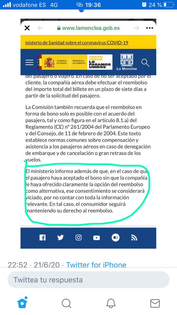 ceciboo15's tweet photo. Hola @Iberia , estos son nuestros derechos según el @consumogob . Queremos el reembolso de los billetes, dejad de vulnerar nuestros derechos. #iberiateestafa #iberiateroba @LauretaLauralbi @Anna42607766 @mca_ceci @Lola11787931 https://t.co/fywcs0Phbp