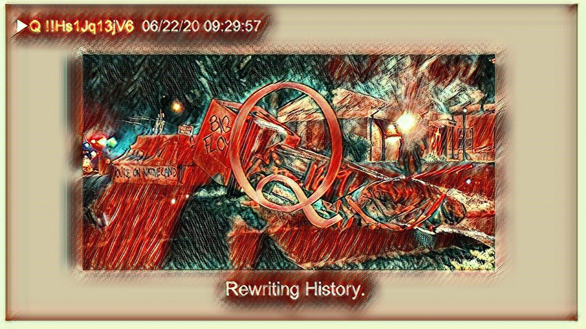 1) This is my  #Qanon thread for June 22, 2020Q posts can be found here: http://qanon.pub  https://qanon.news/Q Android apps: https://qalerts.app/app/  https://qmap.pub/info/mobile My Theme: Rewriting History