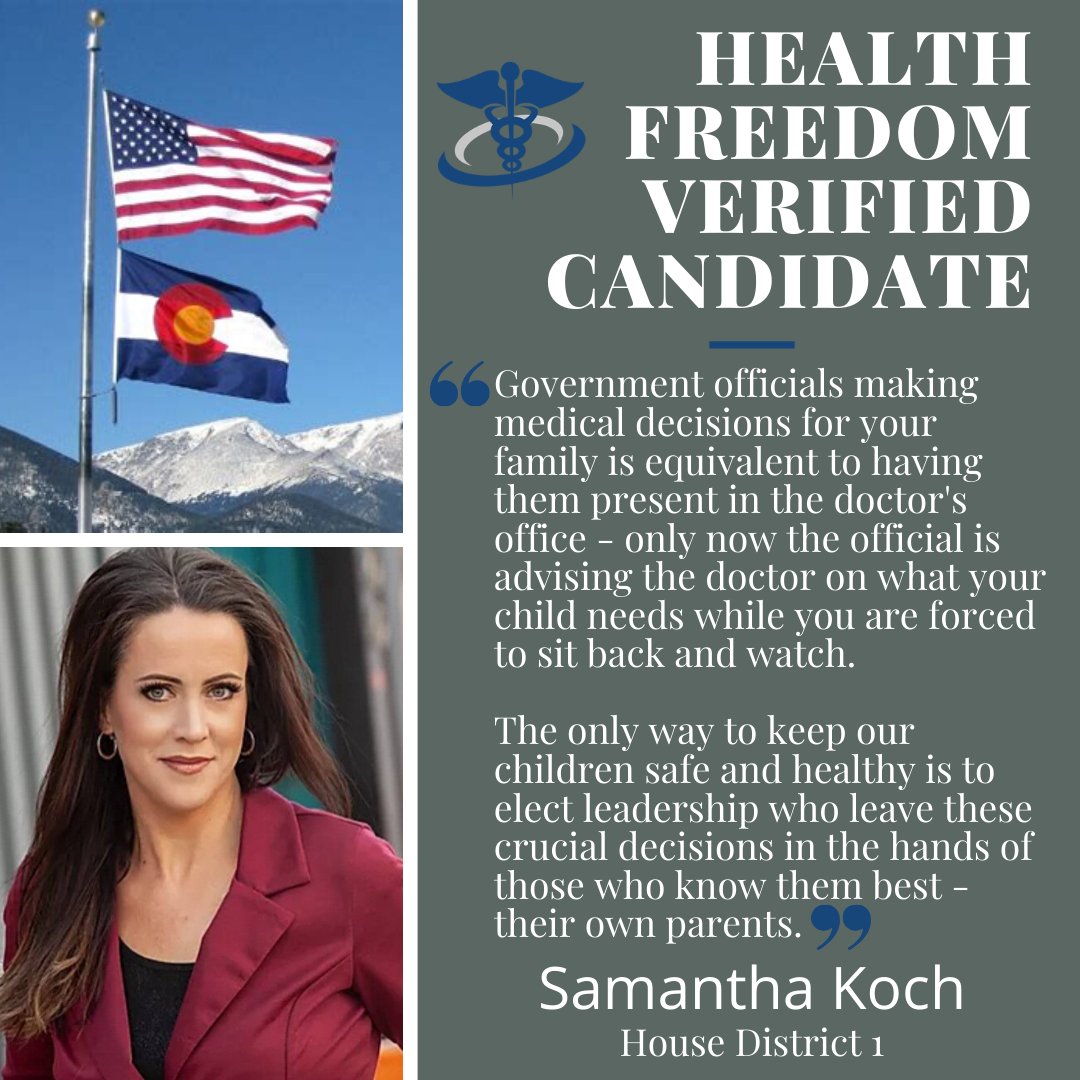 MedicalAutonomy's tweet photo. @LontineHD1 remember that #YourTimesUp It's time to put actions to words and support @SamanthaKoch303 in her bid for HD1. Support her here. https://t.co/9CyYMwgpMw

#Election2020 #ColoradoRising #MedicalFreedom #coleg #copolitics @storm_truth https://t.co/myV8AP9qVq