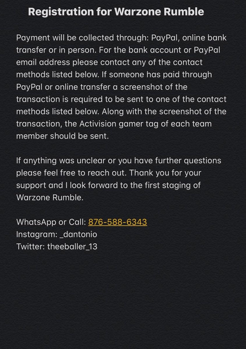 dongustav97's tweet photo. All Warzone lovers. Here is something for you. Link up with @TheeBaller_13 https://t.co/CU4uoyJmnp