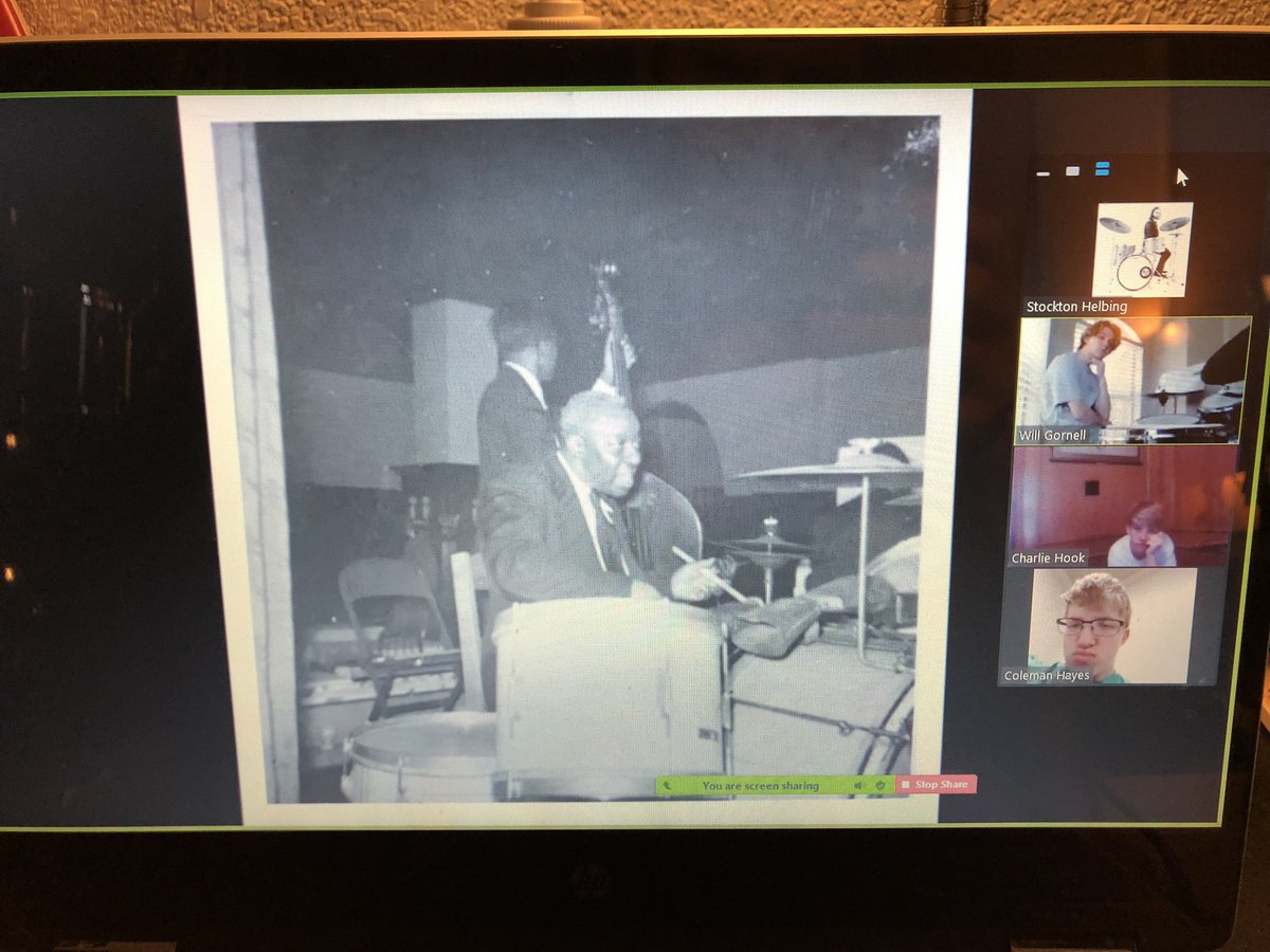 The morning of the first day of our Carroll High School Jazz Intensive 2020 - digital version! Our topic for the day is "Kid Ory: New Orleans Roots."