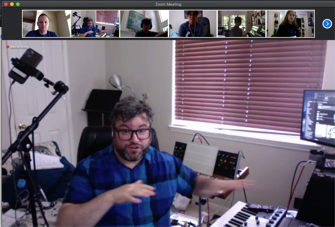 HelbingJazzInit's tweet photo. The morning of the first day of our Carroll High School Jazz Intensive 2020 - digital version! Our topic for the day is "Kid Ory: New Orleans Roots." https://t.co/lZ3aX4Nm3Q