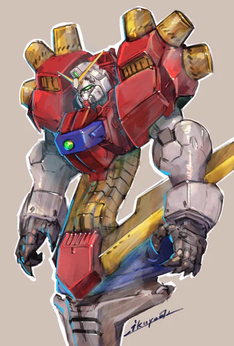 食玩のSDの見ながら描いたデビルガンダム 