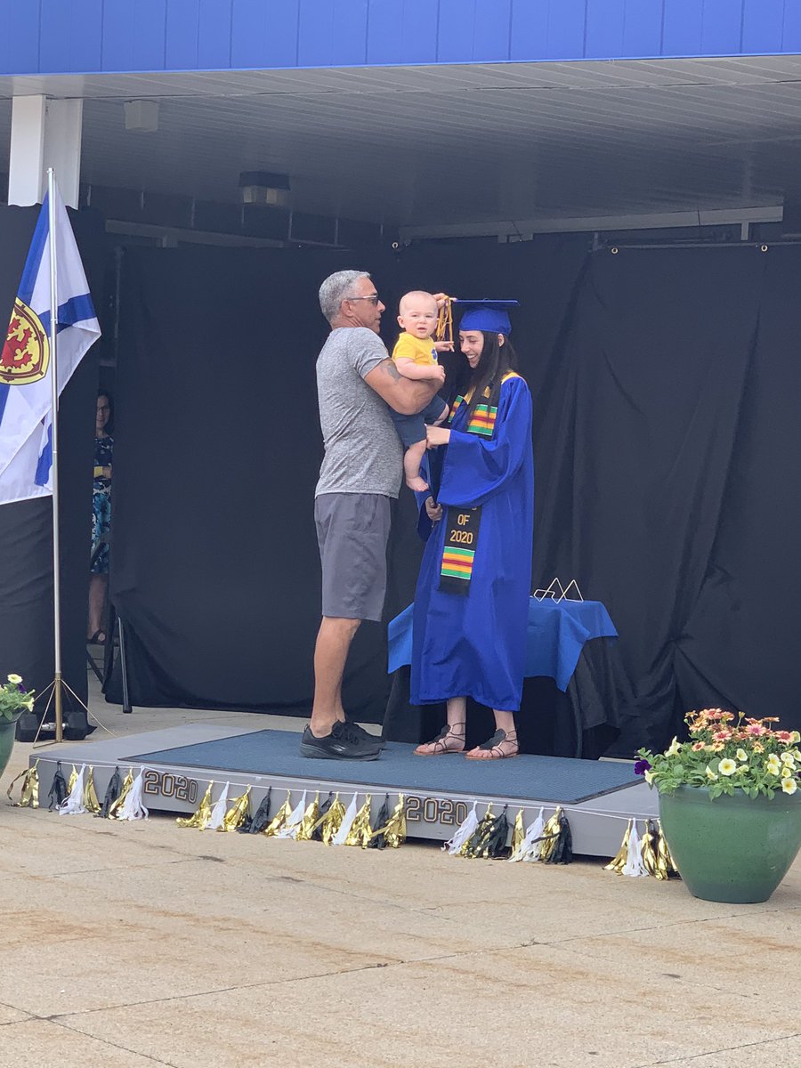 Beautiful moments - family members turning their grad’s tassel and making it official! @TCRCE_NS