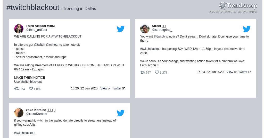 #twitchblackout is now trending in #Dallas

trendsmap.com/r/US_DAL_bhrqux