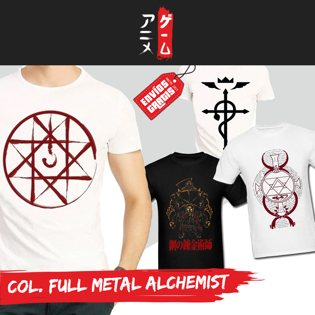 AnimeGames_es's tweet photo. Camisetas con círculos de transmutación, alquimia, almas selladas en armaduras... ¿Te suena? Exacto FULL METAL ALCHEMIST nuestra nueva colección. Aquí: https://t.co/rnB936u9z9
#alquimia #camisetas #anime #animegames #circulosdetransmutacion https://t.co/9Ba0oLeVWo