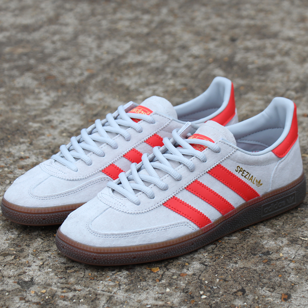 Casual Classics on Twitter: "The Adidas Spezial trainers are an identifiable classic style that a popular terrace fashion icon. Here in classy looking Grey with contrasting Red stripes available in