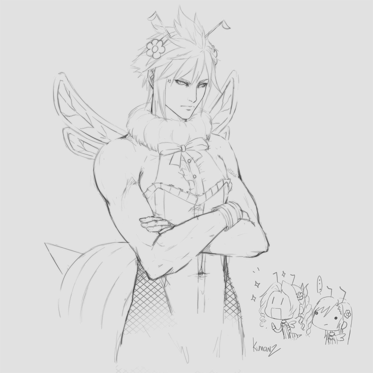 Cloud #sketch ?
•
#FF7R #FF7Remake #FinalFantasyVIIRemake 