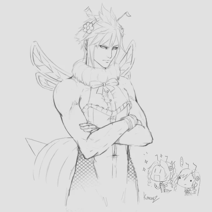 Cloud #sketch ?
•
#FF7R #FF7Remake #FinalFantasyVIIRemake 