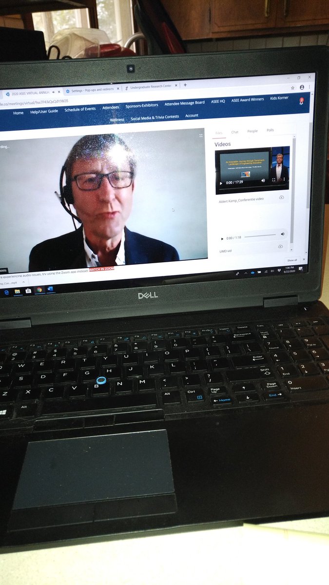 PatrickTebbe's tweet photo. First day of virtual #ASEEANNUAL conference. https://t.co/E3jux0XQuW