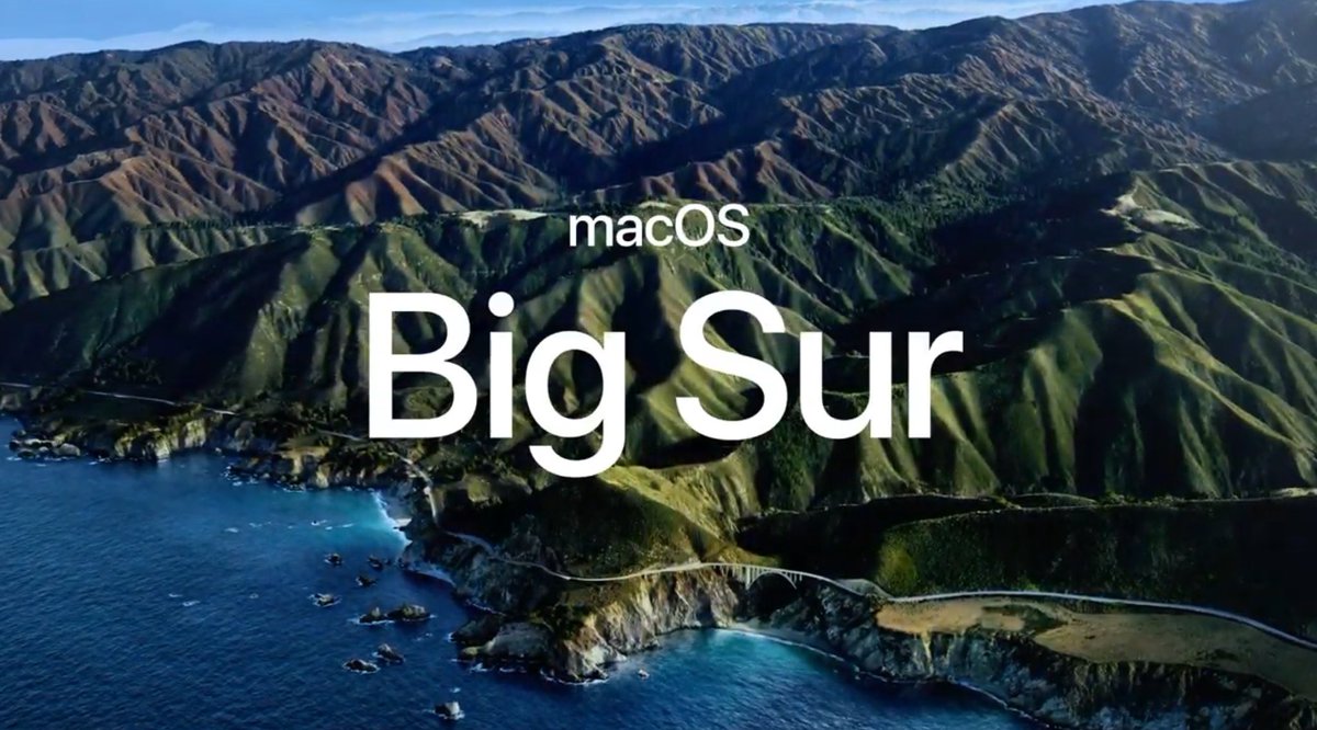 VisionAllAccess's tweet photo. Time for #MacOS ....starting with the name MacOS “Big Sur”
#WWDC2020 https://t.co/QWgWSEJIER