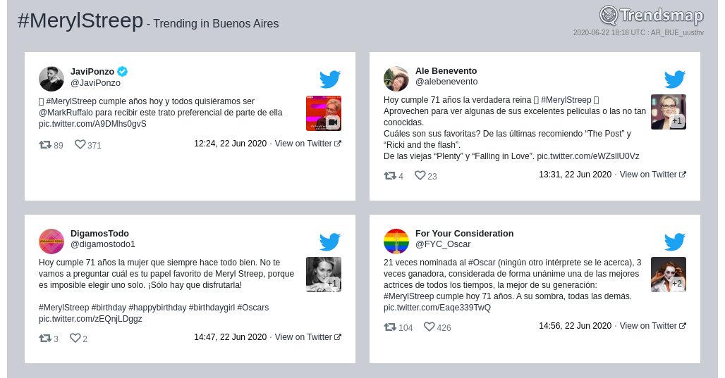 #merylstreep es ahora una tendencia en #BuenosAires

trendsmap.com/r/AR_BUE_uusthv