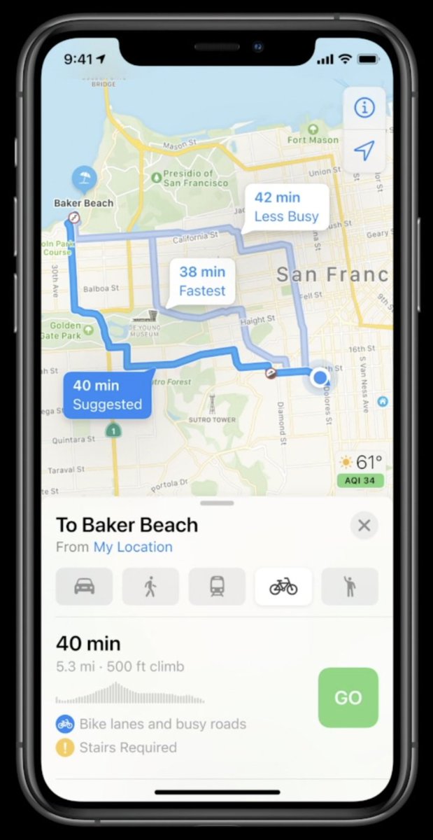 Bike Directions Apple Maps Apple Maps' New Bike-Route Feature Is Off To A Terrible Start | Mashable