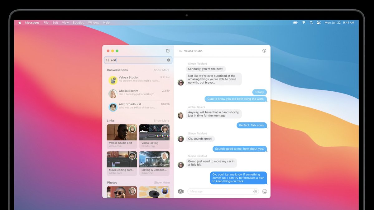 techonezero's tweet photo. #WWDC20 #macOSbigsur Redesigned Messages App https://t.co/31LAVY6vqH