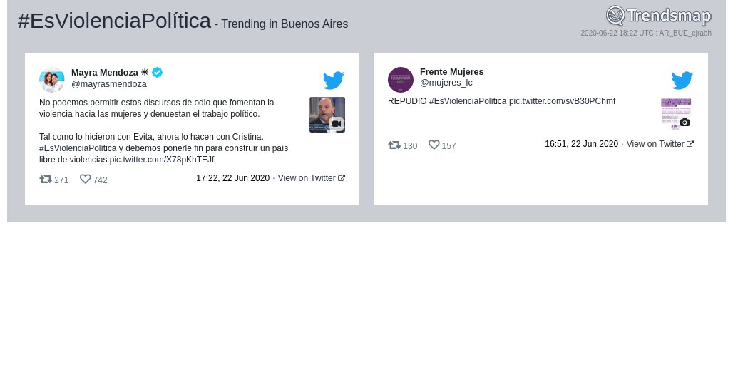 #esviolenciapolítica es ahora una tendencia en #BuenosAires

trendsmap.com/r/AR_BUE_ejrabh