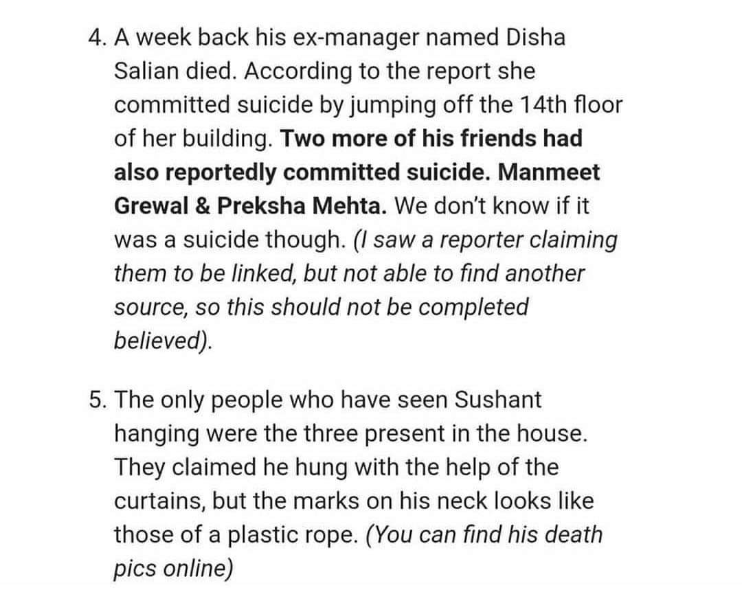 Awesum_Hrithik's tweet photo. After reading this I had a strong feeling that it wasn't a suicide.
#JusticeForSushant 
#dontbesilent
#SpeakingOut
#CBIEnquiryForSushant https://t.co/ci4z76dAcD