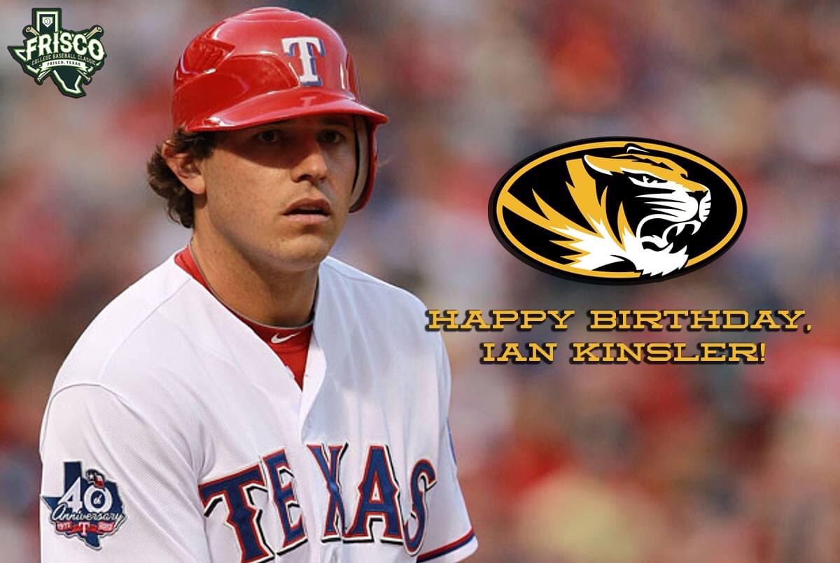 Happy 38th Birthday to University of Missouri product, Ian Kinsler! 