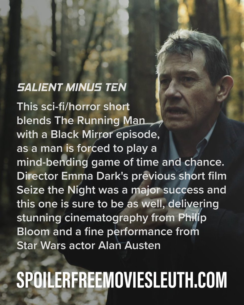"Director Emma Dark’s previous short film Seize the Night was a major success and this one is sure to be as well, delivering stunning cinematography from Philip Bloom and a fine performance from Star Wars actor Alan Austen.” - The Movie Sleuth. Read > bit.ly/381AUcV