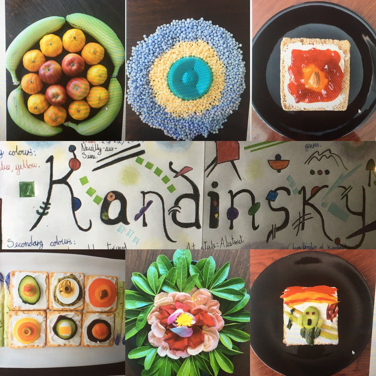 Ziad has clearly raided the kitchen to use food art to creatively reinterpret Kandinsky’s #abstractart amazing ideas and imagination 🤩 great effort, proud of @RSch_class2024 efforts for today’s #homelearning #proud