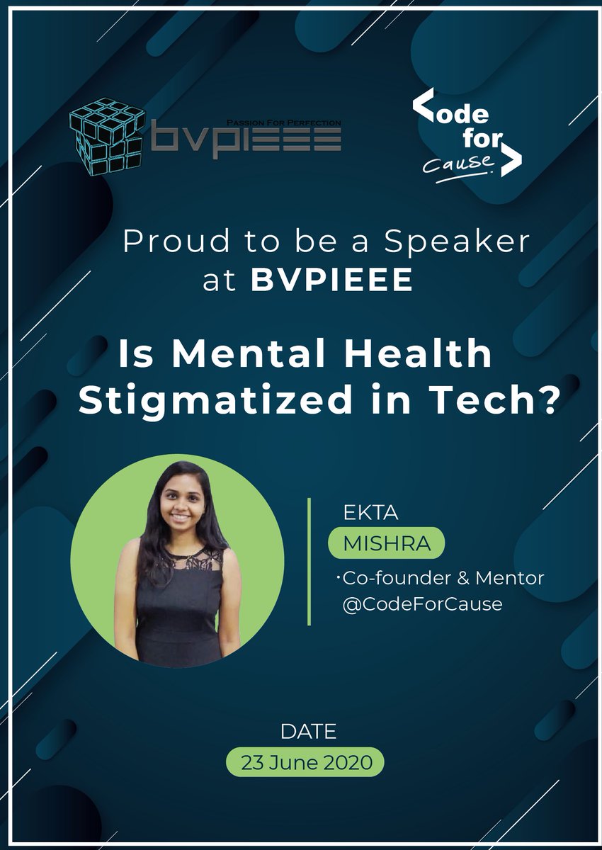 darecoder's tweet image. @bvpieee is organizing an event WIEQUEST to mark the celebration for International Women In Engineering Day. I’m going to be one of the speaker for the webinar. See u all tomorrow at 5pm.
Registration link: codecau.se/bvpregister
#WomenInSTEM #WomenWhoCode #codeforcause