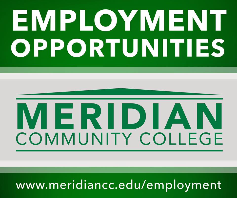 MCCEagles's tweet photo. EMPLOYMENT OPPORTUNITIES. Meridian Community College currently has an opening for an Evening Custodian and an Adjunct Physical Science Teacher. To apply: https://t.co/rA1pFxkVuu https://t.co/ItDkun2yMR
