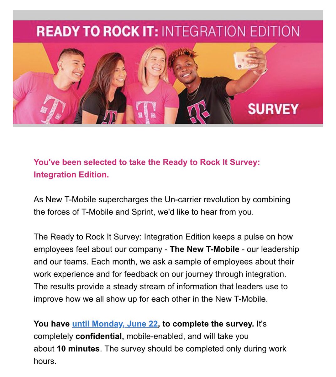 SSG. . .last chance for June~ let your voice be heard. 🗣Ready To Rock It (integration edition)~ survey closes today‼️

check email &amp; text messages to see if you were selected this month ✅