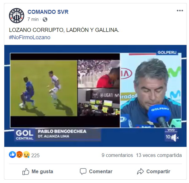 RoloAL1901's tweet photo. Juntos como siempre!! @ComandoSvr1986 se une al #NoFirmoLozano, tendencia número 1 en Perú!! Alianza Lima golpea una vez más!! https://t.co/bTKQF5tsSC