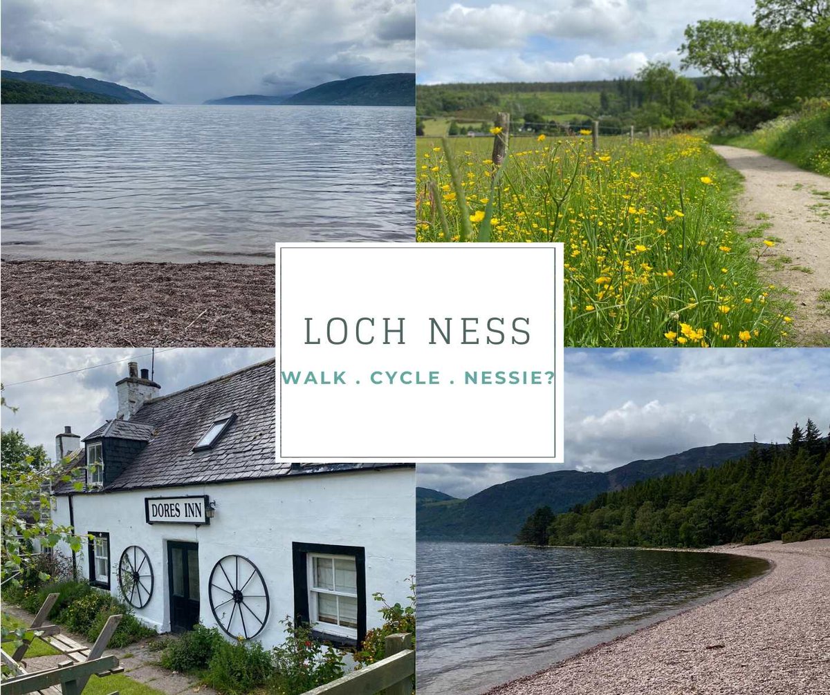 PalaceInverness's tweet photo. The beauty of #LochNess means you can enjoy it whatever the weather! For walks &amp; cycles see #LochNess360, #thedoresinn for food or Dores beach for a picnic &amp; skimming stones - young &amp; old😄!  What about #Nessie 👀🤫? Make your #staycation in #Inverness see https://t.co/EazmSW0AYv https://t.co/55xazouA50