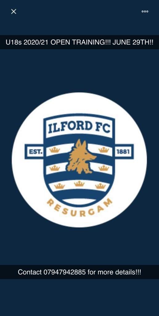 ilfordfc_U18's tweet photo. We have an Open Training session for U18s on June 29th. There’s an opportunity to play in the Eastern Junior Alliance &amp; FA Youth Cup plus a pathway to senior football. See number below for more details.
#SquadBooster #EJA @IlfordFC1881 @EssexCountyFA @purelyplayers @tonyssoccer https://t.co/brQd0GbwHE