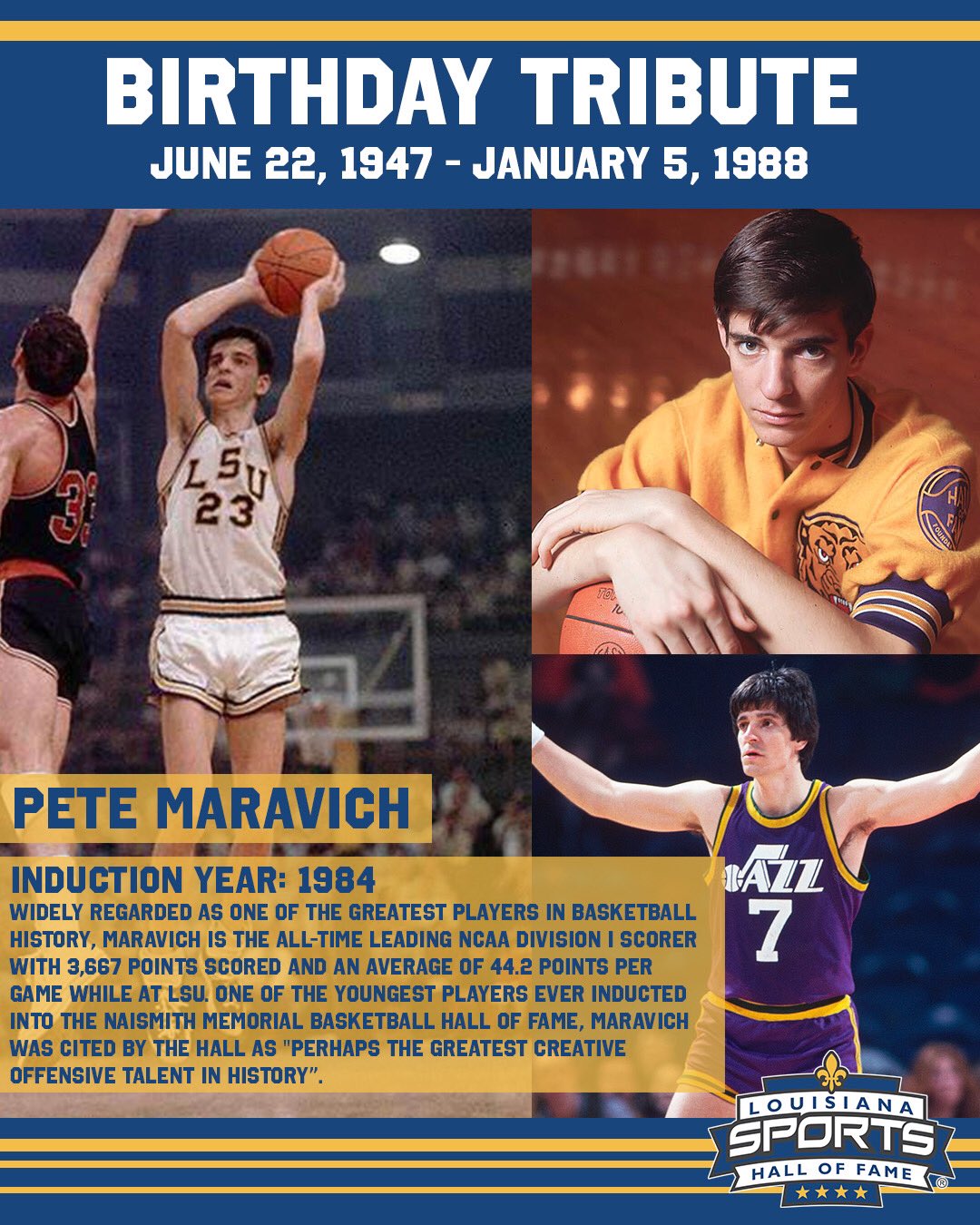 Happy Birthday Pete Maravich! 