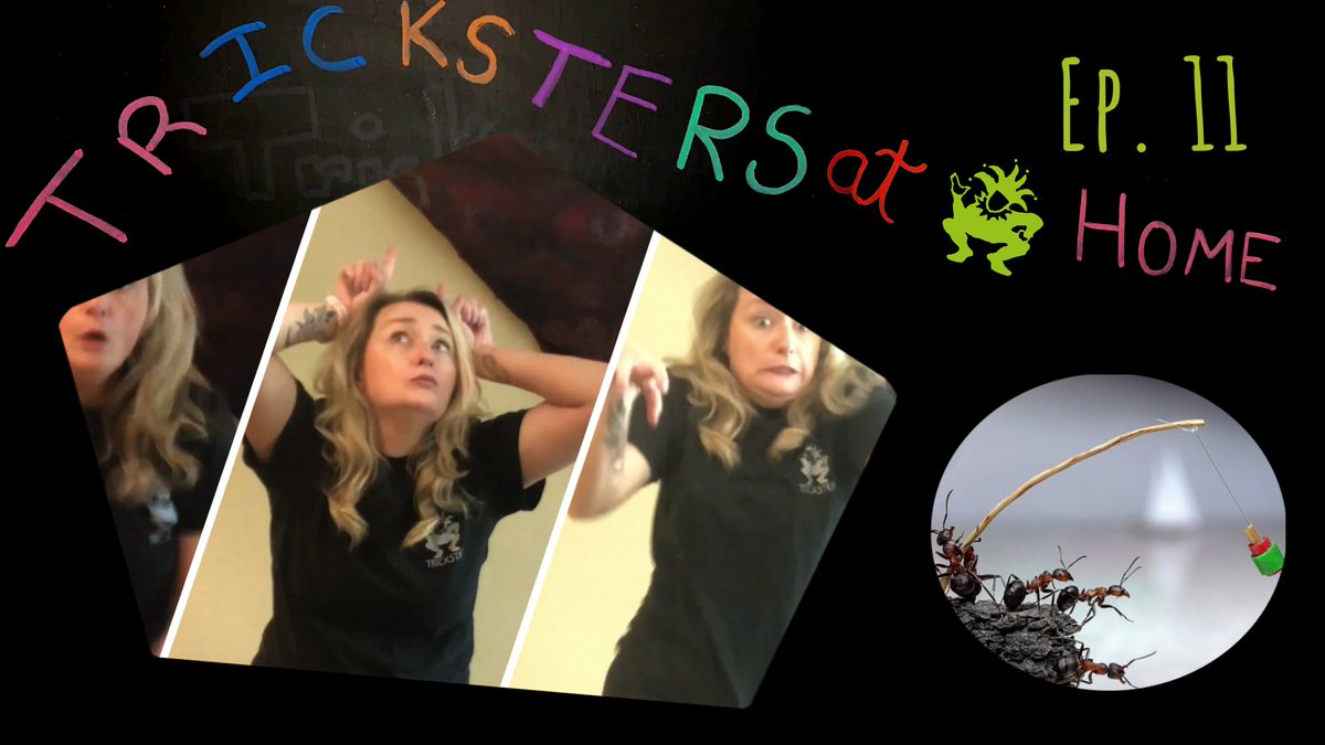 tricksterAB's tweet image. It&apos;s a new week which means three new episodes of Tricksters At Home! Starting things off is Delia&apos;s Ant Adventure! Tune in to YouTube at 1pm MST and join us for the fun!

#creatingathome #candy #ants #stories #trickstersathome