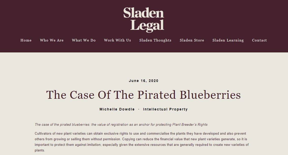 Did you know that cultivators of new #plantvarieties can obtain exclusive rights &amp; prevent others from growing or selling plants without a #licence? A recent case has demonstrated the value of #PBR #investment . Read more from <a href="/SladenLegal/">Sladen Legal</a> at bit.ly/2zKL98E #IP #business