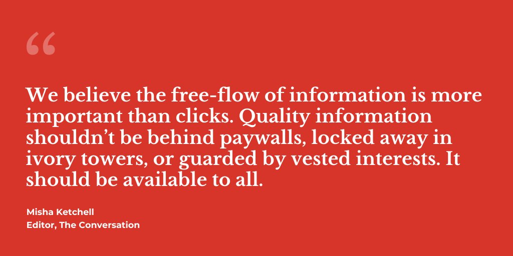 ConversationEDU's tweet photo. You may not know this about @ConversationEDU, but we publish our work under a @creativecommons license so anyone can republish our articles for free.
Why? We want fact-based news to reach as many people as possible.
More from TC's editor @mishaketch: https://t.co/rnbQmT0qFW https://t.co/JHDYs0kUj4