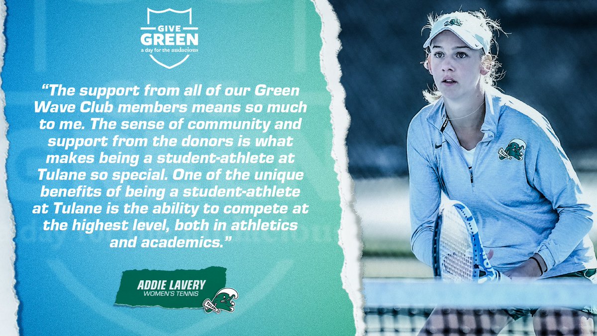 Tulane is a special place in a special city.

This Thursday on Give Green, join us in helping to make it even better. 

greenwaveclub.com/givegreen

#GiveGreenTU | #RollWave