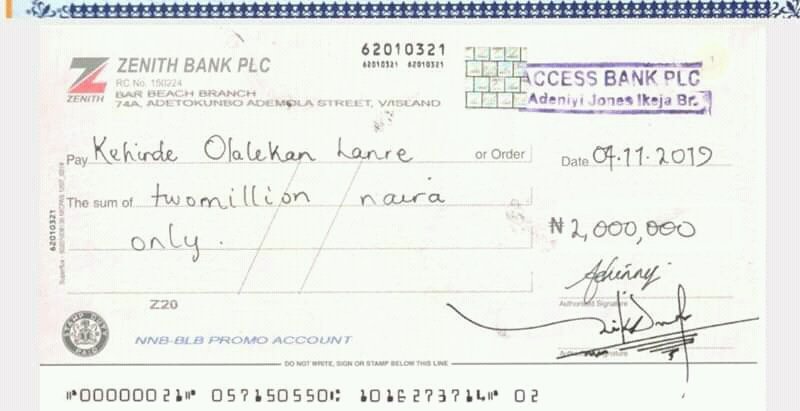 Gabbyefe's tweet photo. Nigerians should join us to retweet and help us get justice.I won 2 Million and some people also won 136 Million naira in a lottery promo conducted by @SpongeinAfrica @EczellonCapital @lslbng @MTNNG and these fraudsters refused to pay winners of BLB Promo, gave us dud cheques 
RT https://t.co/pRge12FWPt
