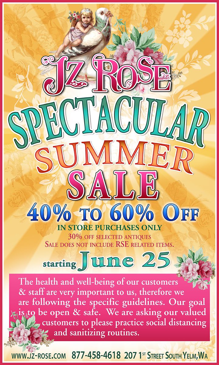 JZRoseStore's tweet photo. Starts Thursday at 10am! In Store only Sale 🌟 https://t.co/0kvwUvu1GY