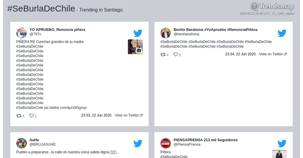 #seburladechile es ahora una tendencia en #Santiago

trendsmap.com/r/CL_SAN_vdqfop