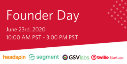 theonevalley's tweet photo. Tune in tomorrow at 10am PST for @Twilios Founders Day event and hear from @HeadSpin, @Segment, plus our own Yamini Bhaskar at @GSVlabs on startup strategies moving beyond just surviving. Register at https://t.co/bEKcGx5sUX
#automation #accelerator #GSVlabs #startups #founders https://t.co/SVuLKuE2qG