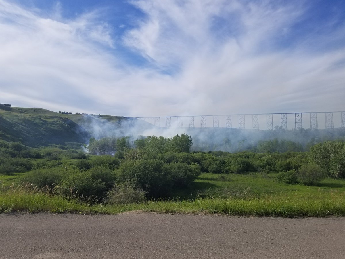Coulee fire in Lethbridge. Firefighters just got here. #yql