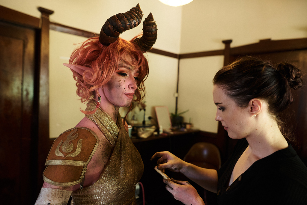 deerstalkerpics's tweet photo. We're so lucky to have the amazing @soylentcosplay as our makeup and SFX artist on set. She's responsible for all the soot, grime and blood effects you've seen in our latest episode! If you haven't seen it yet, click here!⁠ https://t.co/WWcXi9ZEc0 https://t.co/L0TQSFw4cR