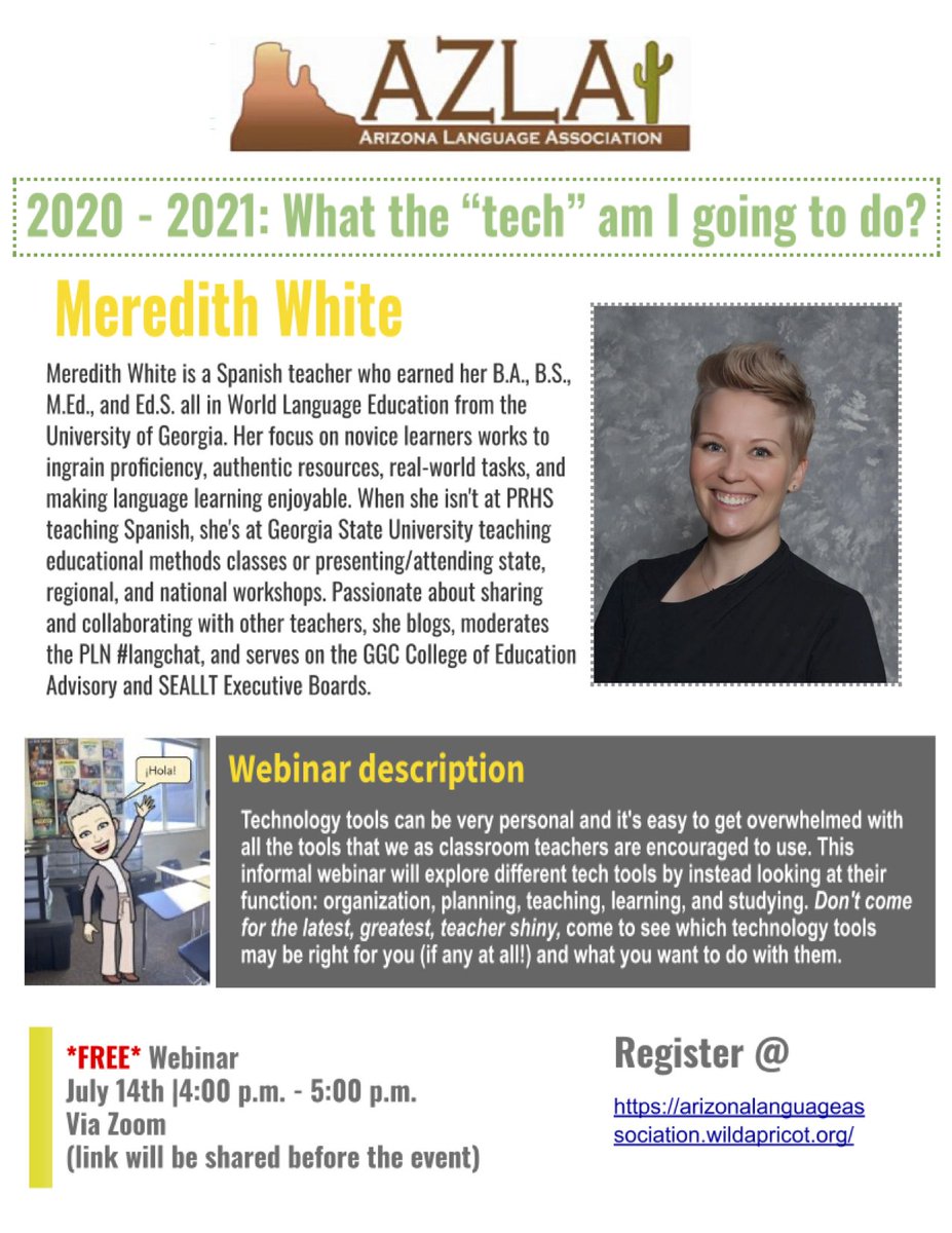 Link to register for free webinar with @PRHSspanish! 👉 …nalanguageassociation.wildapricot.org/event-3881736