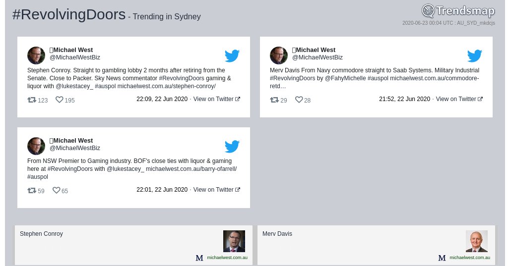 Trendsmap Sydney tweet media