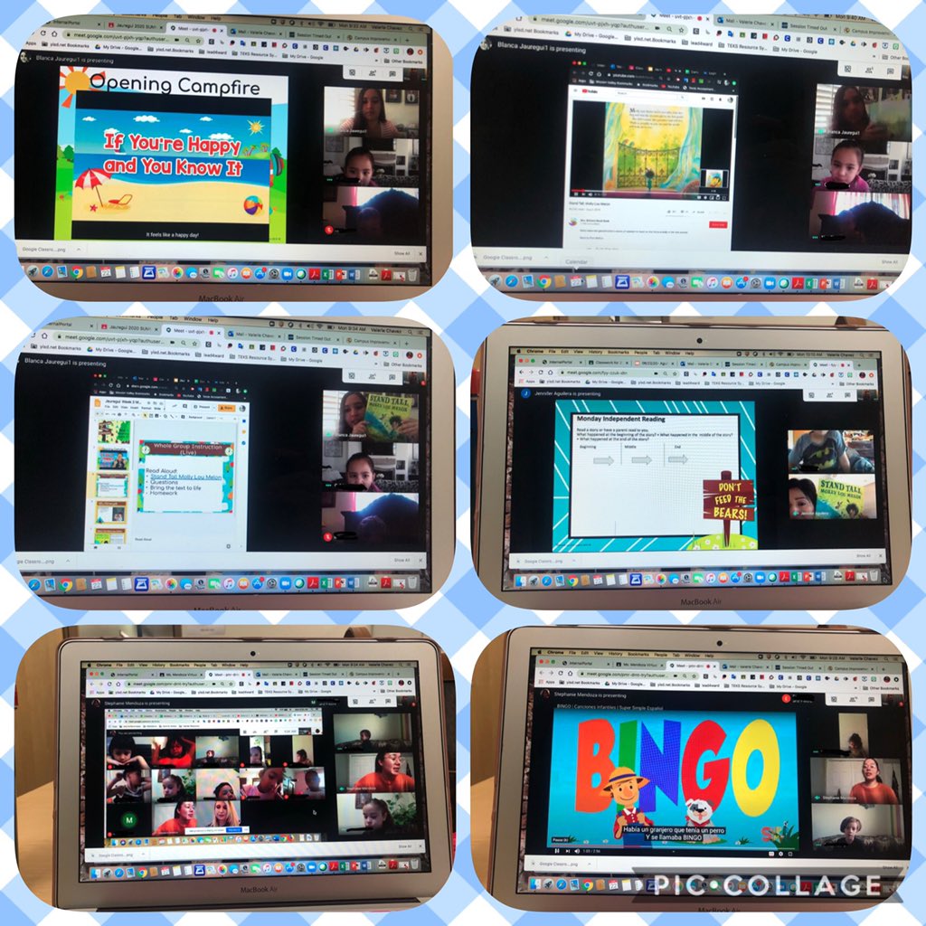 ValChavez2018's tweet image. Our Happy Kinder Campers⛺️ are actively engaged on a #MondayMorning, during our Summer Virtual Stay@Home 2020, singing 🎤 and listening to read alouds! 📖 @YsletaISD #learningkeepsgoing @LeBarronParkES @MissionValleyES @Presa_Wildcats @DVHSYISD